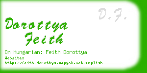 dorottya feith business card